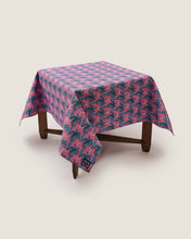 画像をギャラリービューアに読み込む, Kasturi Square Table Cloth - Palm Blue
