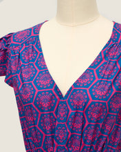 画像をギャラリービューアに読み込む, Polo Dress - Willow Wishes Dandelion Blue
