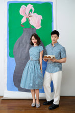 画像をギャラリービューアに読み込む, Men&#39;s Shirt S/S  - Love Lace II Blue
