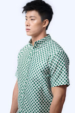 画像をギャラリービューアに読み込む, Men&#39;s Shirt S/S  - Love Lace II Green
