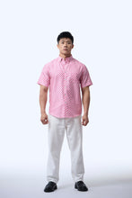 画像をギャラリービューアに読み込む, Men&#39;s Shirt S/S  - Love Lace II Pink
