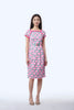 Boatneck Cheongsam  - Cloud 9 Pink