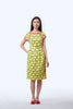 Boatneck Cheongsam  - Cloud 9 Yellow