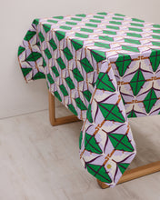 画像をギャラリービューアに読み込む, Square Table Cloth - Diamond Lilac