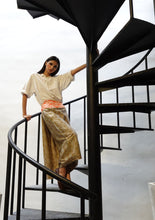 画像をギャラリービューアに読み込む, Kee Ming Yuet Skirt - Violets &amp; Radiccio Orange / Singapore Soul Beige