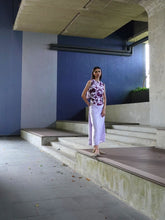 画像をギャラリービューアに読み込む, Kee Ming Yuet Skirt - Dandelion Purple / Palm Patio Lavender