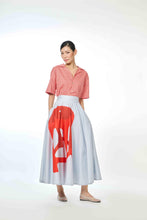 画像をギャラリービューアに読み込む, 50&#39;s Skirt - Sila Duduk Blue
