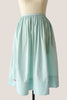 Pleated  Knee Length Skirt - Hint of Mint