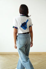 画像をギャラリービューアに読み込む, T-Shirt Mandi Blue - White