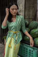 画像をギャラリービューアに読み込む, Sarong Diamond And Flower Yellow