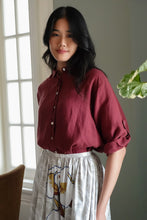 画像をギャラリービューアに読み込む, Long Sleeve Shirt - Burgundy