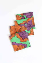 画像をギャラリービューアに読み込む, Coaster -Breadfruit  &amp; Purple Rain (set of 4)

