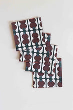 画像をギャラリービューアに読み込む, Coaster - Pinafleur Brown &amp; Pinafleur Orange (set of 4)
