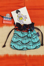 画像をギャラリービューアに読み込む, Kinchaku Pouch - Hoya Turquoise