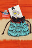 Kinchaku Pouch - Hoya Turquoise