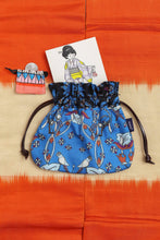 画像をギャラリービューアに読み込む, Kinchaku Pouch - Parrot Blue
