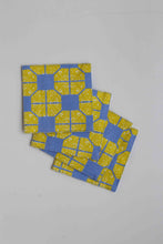 画像をギャラリービューアに読み込む, Coaster - Tapau Tiles Yellow &amp; Willow Lettice (set of 4)
