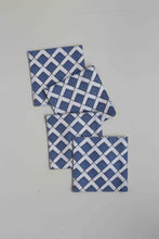 画像をギャラリービューアに読み込む, Coaster - Tapau Tiles Yellow &amp; Willow Lettice (set of 4)
