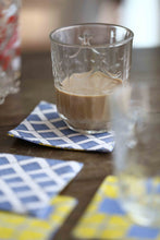 画像をギャラリービューアに読み込む, Coaster - Tapau Tiles Yellow &amp; Willow Lettice (set of 4)
