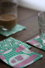 画像をギャラリービューアに読み込む, Coaster - Roti Tissue &amp; Willow Wishes (set of 4)
