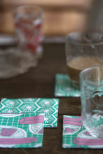 画像をギャラリービューアに読み込む, Coaster - Roti Tissue &amp; Willow Wishes (set of 4)
