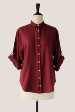画像をギャラリービューアに読み込む, Long Sleeve Shirt - Burgundy