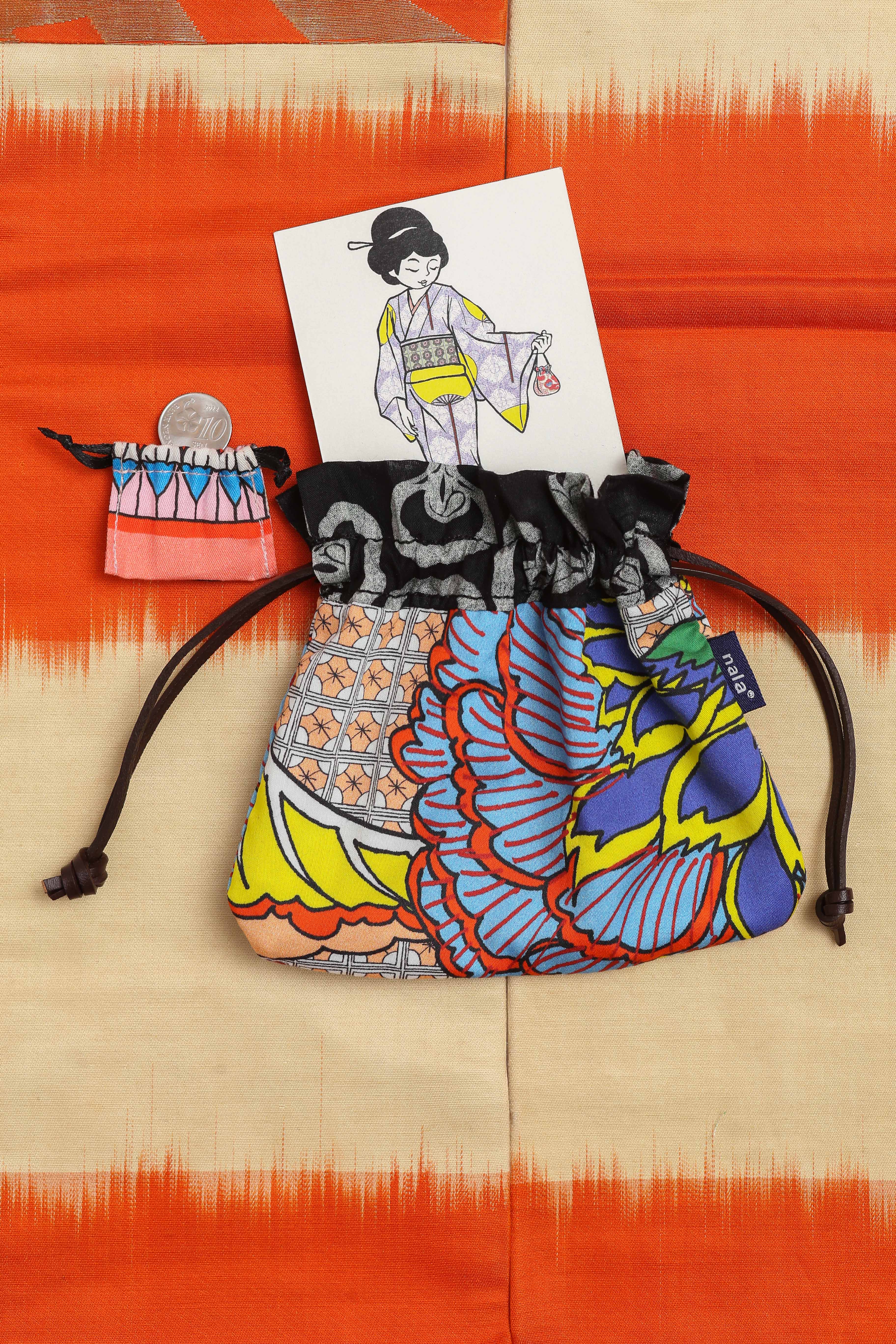 Kinchaku Pouch - Peony – Nala Japan