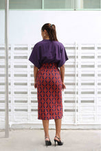 画像をギャラリービューアに読み込む, T-Shirt Dress - Crepe Ginger Grape
