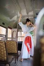 画像をギャラリービューアに読み込む, 50&#39;s Skirt - Sila Duduk Blue
