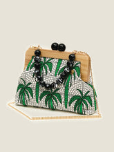 画像をギャラリービューアに読み込む, Kasturi Wooden Clutch Bag - Palm Green
