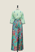 画像をギャラリービューアに読み込む, Pleated Wrap Skirt - Oolong Green
