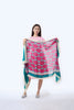 Wool Shawl Cloud 9 Bright Pink & Green