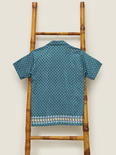 画像をギャラリービューアに読み込む, MEN SHIRT WITH EMBROIDERY - LOVE LATTICE III GRASS
