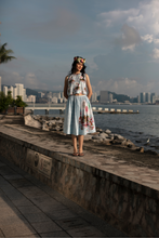 画像をギャラリービューアに読み込む, Pleated Knee Length Skirt - Kawaii Hawaii