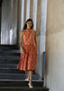 Crop Top - Violets & Radiccio Orange