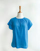 LIGHT AND EASY TOP - Diva Blue Cotton Voile