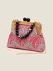 Kasturi Wooden Clutch Bag - Palm Pink