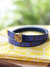 画像をギャラリービューアに読み込む, LEATHER BELT - Gingko Blue
