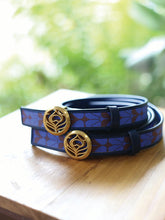 画像をギャラリービューアに読み込む, LEATHER BELT - Gingko Blue
